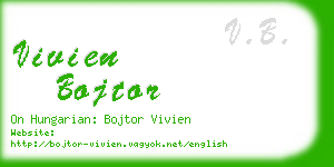 vivien bojtor business card